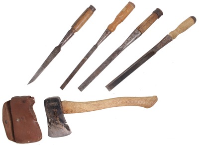 Assorted Makers: Four Clean  & Usable Mortiese Chisels