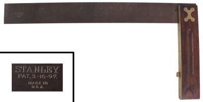 Stanley Rule & Level, No. 20: Rare 18" Length Try Square