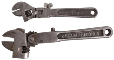 Assorted Makers: Two Adjustable Angle Wrenches