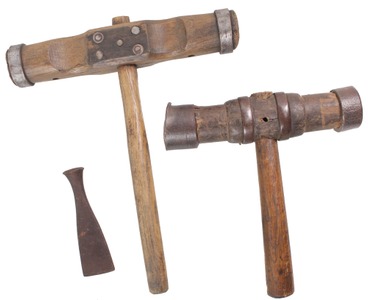 Assorted Makers: Wkg. Set Of Two Caulking Mallets