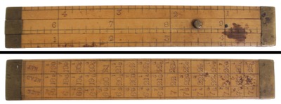 Oswald Pike, Manchester, England: Boxwood & Brass Hat Measure Rule
