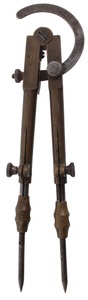 O. Stoddard, Detroit, Michigan: Bronze Divider & Caliper