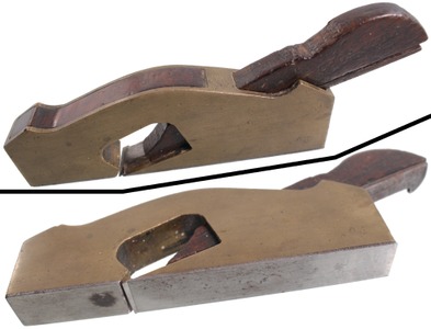 Unmarked: 3/4" Width Brass Bod Shoulder Plane