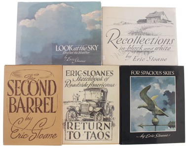 Eric Sloane, New Milford, Connecticut: Five Extra Clean "Americana" Books