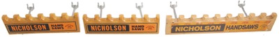 Nicholson File Company, Providence, Rhode Island: Three Hardware Store Pegboard Display Rac