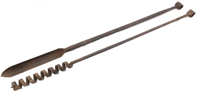 Unmarked: Two Extra Long "T" Auger Bits