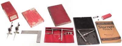 Assorted Makers: Five Original Box Machinists' Tools