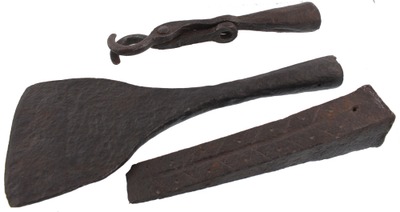 Assorted Makers: Three Early Hand Forged Tools