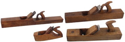 Assorted Makers: Wkg. Set Of Four Wooden Bench Planes