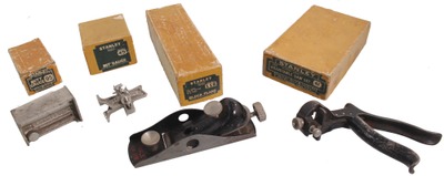Stanley Rule & Level: Four Original Box Woodworking Tools