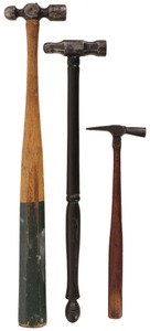 Assorted Makers: Three Metal Wkg. Hammer