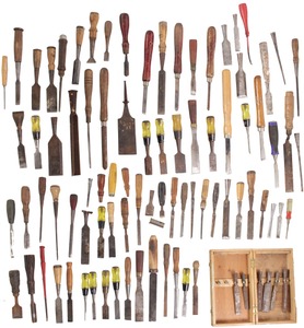 Assorted Makers: Lot Of Assorted Tang & Socket Chisels