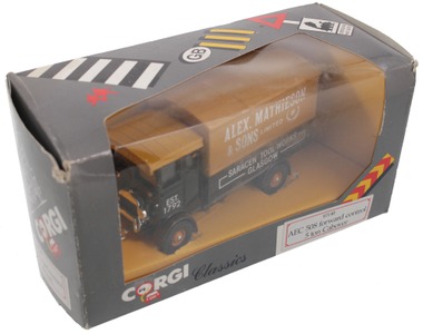 Corgi Toys, Ltd., Swansea (England), No. AEC 5088: "Alex Mathieson & Sons" Toy Truck