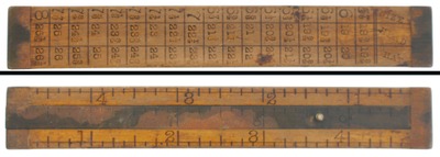 STANLEY (Unmarked), No. 212: Boxwood Hatter's Rule