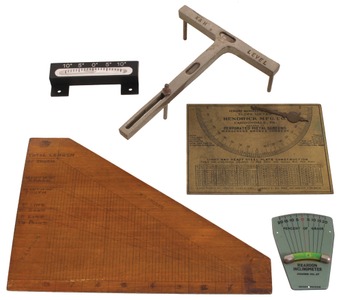 Assorted Makers: Lot Of Five Inclinometer Levels