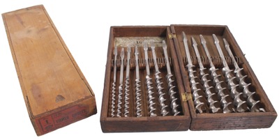 Excelsior Manufacturing Company, Yalesville, Connecticut: Boxed Set Of 12 Clean Auger Bits