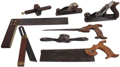 Assorted Makers: Lot Of Clean & Usabl Woodworking Tools