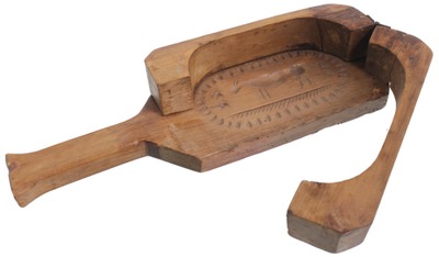 Unmarked: Early Carved Wooden Butter Mold