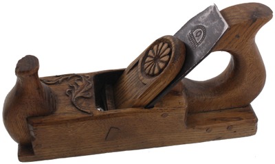 Unmarked: Massive Carved Oak Woodworking Plane