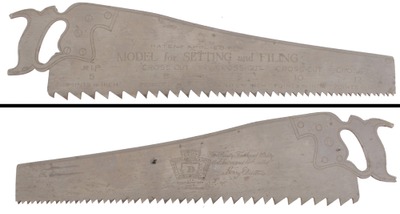 Henry Disston & Sons, Philadelphia, Pennsylvania: Miniature Advertising Saw