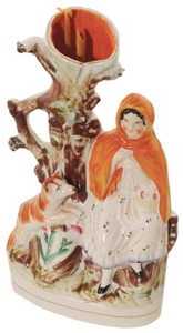 Unmarked: Staffordshire Potter "Spill" Holder