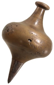 Unmarked: Wide "Turnip" Form Plumb Bob
