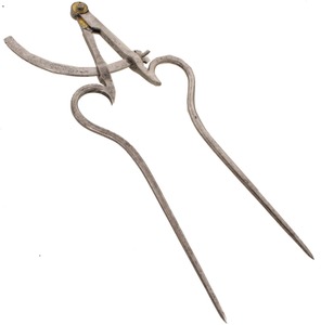 Assorted Makers: Ornate 18th C. Hand Forged Dividers