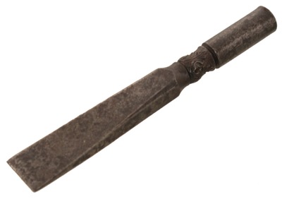 Unmarked: Early Forged Iron Buttonhole Chisel