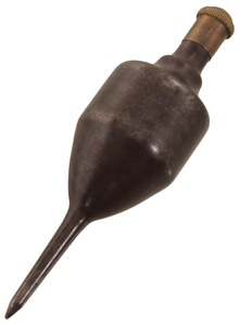 Unmarked: Showy Iron Body Plumb Bob