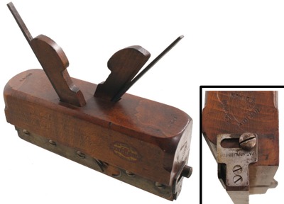 Alex. Mathieson & Son, Glasgow, Scotland: Rare Patent Adjble. Fence T. & G. Molding Plane