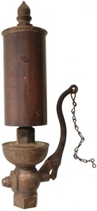 Buckeye Brass Works, Dayton,  Ohio: Horizontal Valve 3" Bell Steam Whistl
