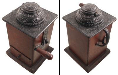 Arcade Manufacturing Company, Freeport, Illinois, No. 777: Early Wood & Cast Iron Coffee Grinder