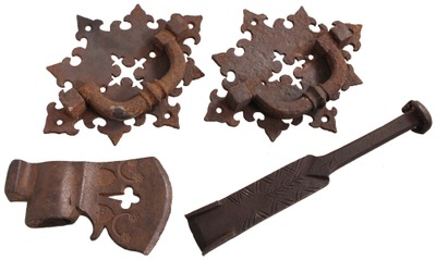 Unmarked: Three Early Type Iron Items