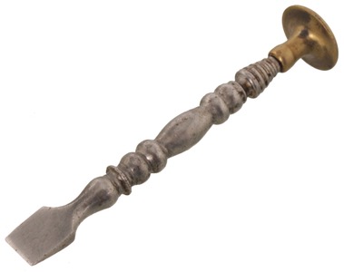 Unmarked: Artfully Turned Button Hole Chisel