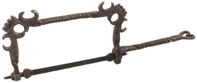 Unmarked: Spectacular Forged Iron Armourer's Saw