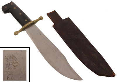 Collins & Company, Hartford, Connecticut, No. 18: Extra Clean Collins 9 1/2 Bowie Knife