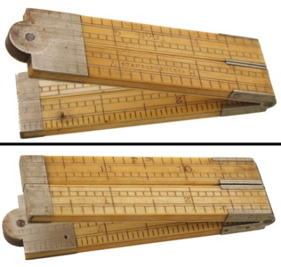 Standard Rule Company, Unionville, Connecticut, No. 91: One-Foot, Four-Fold Folding Rule