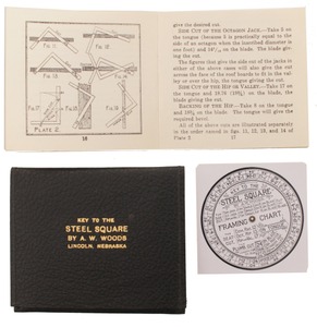 A.W. Woods, Lincoln, Nebraska: "Steel Square Key" Calculator