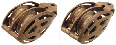 Unmarked: Solid Brass Nautical Pulley