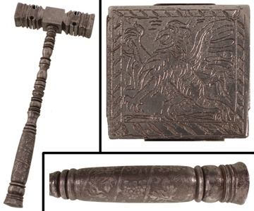 Unmarked: Spectacular Flat Face Iron Hammer