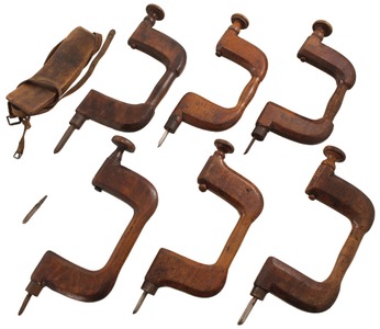 Assorted Makers: Set Of Six Chair Maker's Braces
