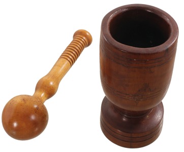 Unmarked: Turned Maple Mortar & Pestle