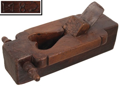 Unmarked: Early French Dbl. Hdl. Smooth Plane