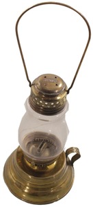 William R. Noe, Philadelphia, Pennsylvania: Extra Clean "Jewel" Brass Skater's Lamp