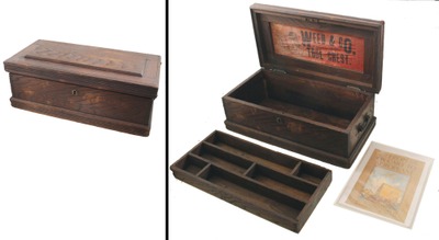 Weed & Company, Buffalo, New York: Late 19th Century Oak Tool Chest