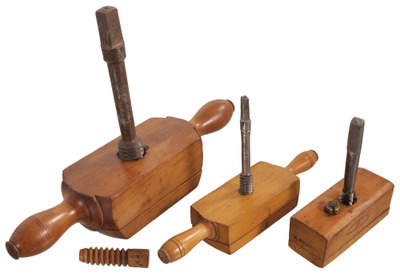 Assorted Makers: Wkg. Set Of Three Taps & Die Stocks