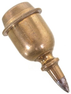 Unmarked: Unus. Turned Brass Plumb Bob