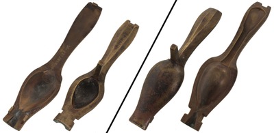 A. Soudeval: Early Brass Mold For Pewter Spoons