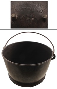 Greer & King, Dayton, Ohio: Early Cast Iron Three-Footed Pot