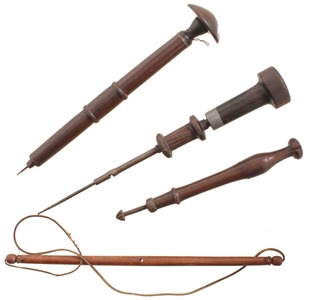 Unmarked: Coll. Of Three Wood Body Bow Drill